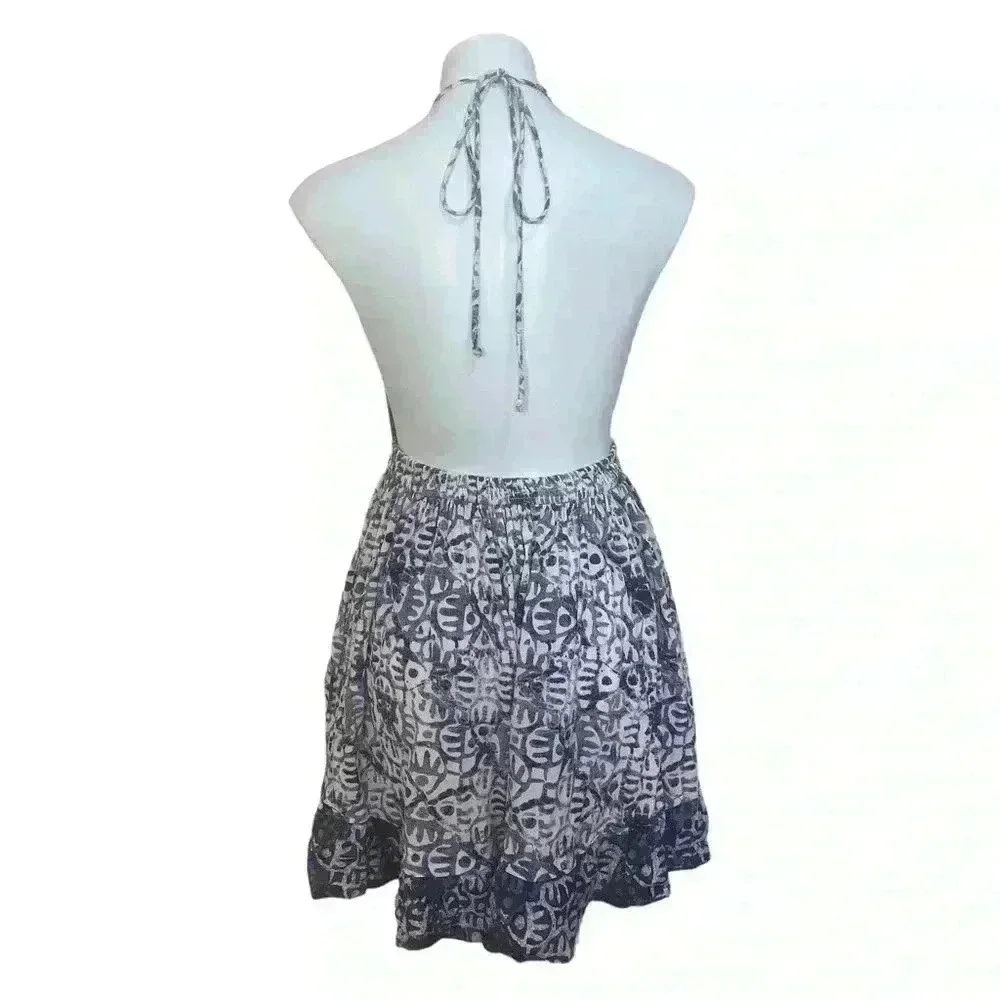 Free People Beach Dress boho halter Whimsey Fairycore